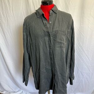 Old Navy Charcoal Button-Up Shirt